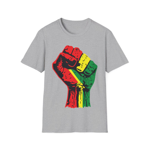 Black Power Fist Unisex Softstyle T-Shirt