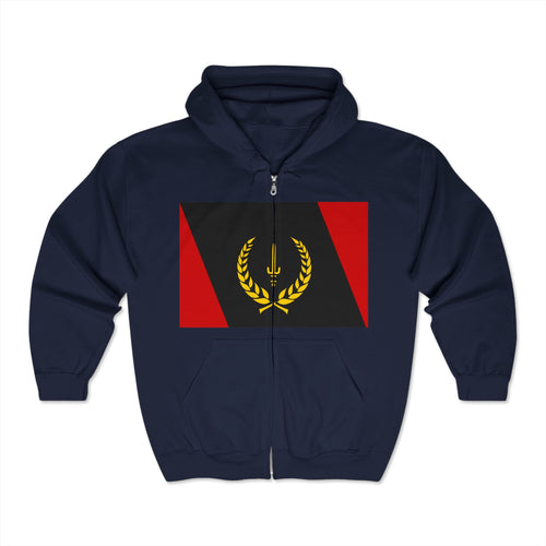 Black Heritage Flag Unisex Heavy Blend™ Full Zip Hooded Sweatshirt