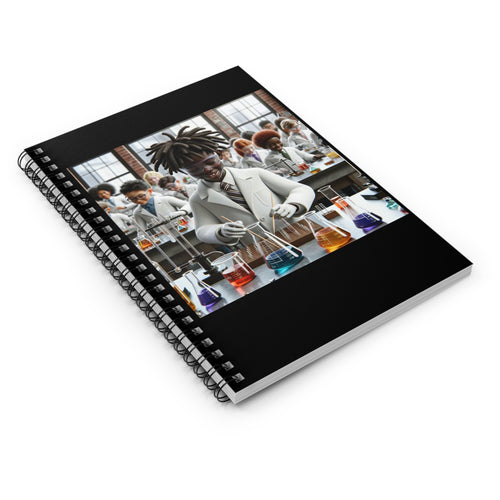 Notebook with Chemistry Lab Design