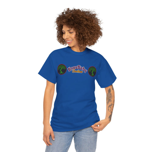 Unisex Heavy Cotton Tee with KneeBaby Creations Logo