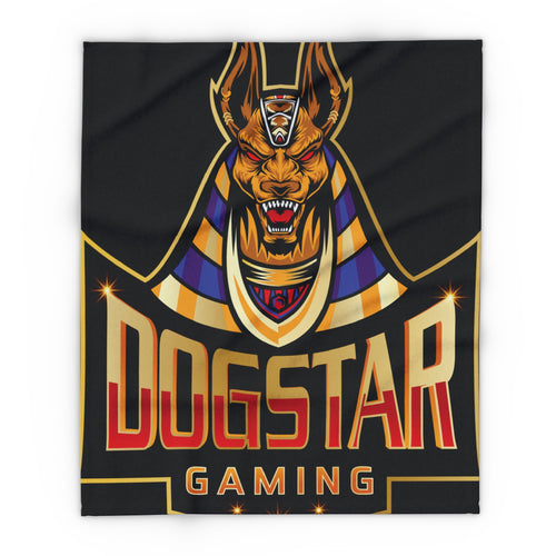 Cozy Fleece Blanket with Dogstar Gaming Logo