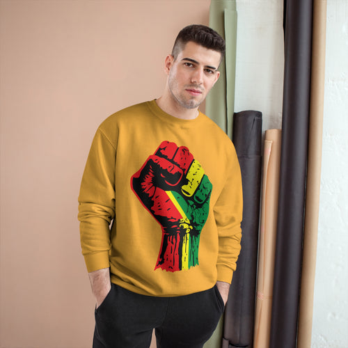 Champion Eco Crewneck Sweatshirt with Black Power Fist