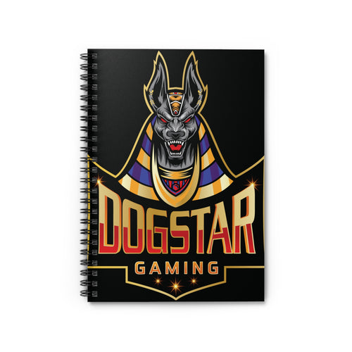 DogStar Gaming Grey Anubis Spiral Notebook - Ruled Line