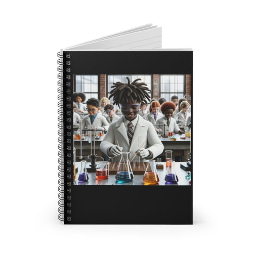 Notebook with Chemistry Lab Design