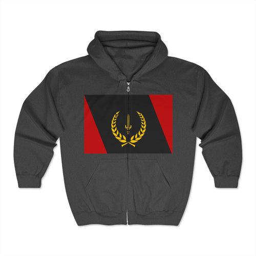 Black Heritage Flag Unisex Heavy Blend™ Full Zip Hooded Sweatshirt