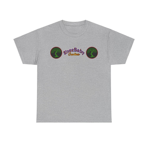 Unisex Heavy Cotton Tee with KneeBaby Creations Logo