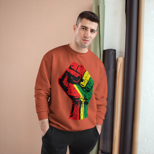 Champion Eco Crewneck Sweatshirt with Black Power Fist