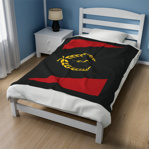 Black Heritage Flag Velveteen Plush Blanket