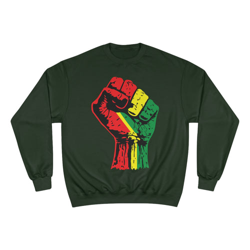 Champion Eco Crewneck Sweatshirt with Black Power Fist