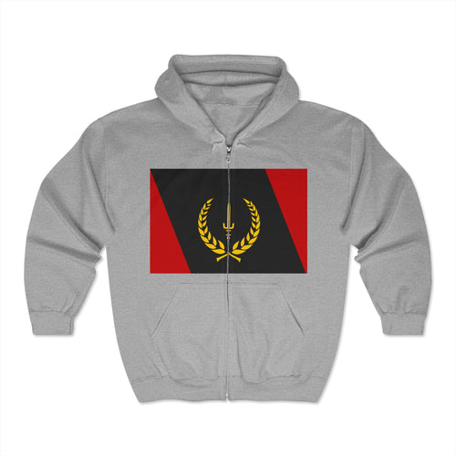 Black Heritage Flag Unisex Heavy Blend™ Full Zip Hooded Sweatshirt