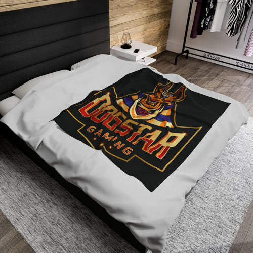 Dogstar Gaming Golden Anubis Velveteen Plush Blanket