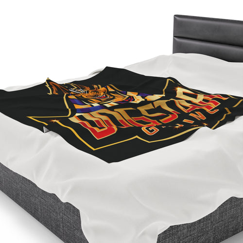 Dogstar Gaming Golden Anubis Velveteen Plush Blanket