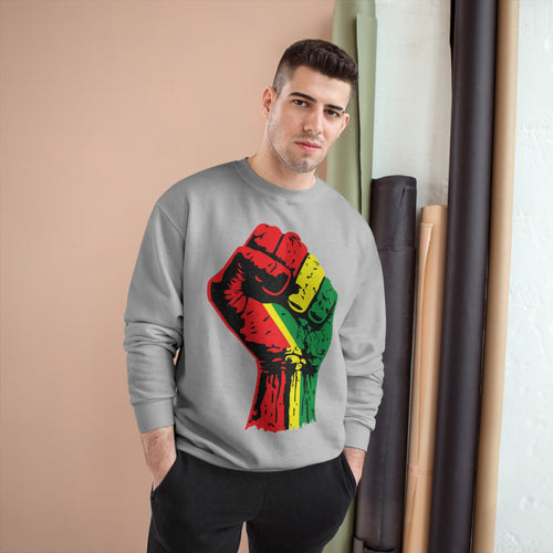 Champion Eco Crewneck Sweatshirt with Black Power Fist