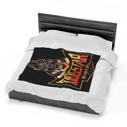 DogStar Gaming Grey Anubis Velveteen Plush Blanket