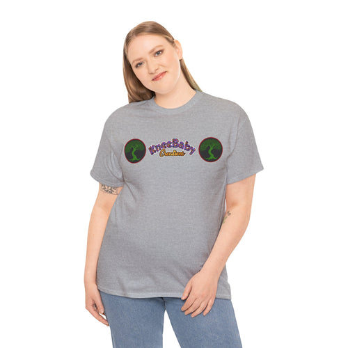 Unisex Heavy Cotton Tee with KneeBaby Creations Logo