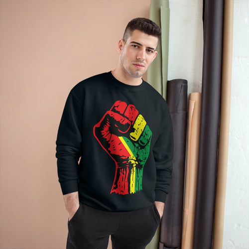 Champion Eco Crewneck Sweatshirt with Black Power Fist