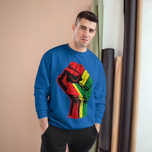 Champion Eco Crewneck Sweatshirt with Black Power Fist