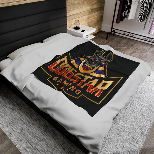 DogStar Gaming Grey Anubis Velveteen Plush Blanket