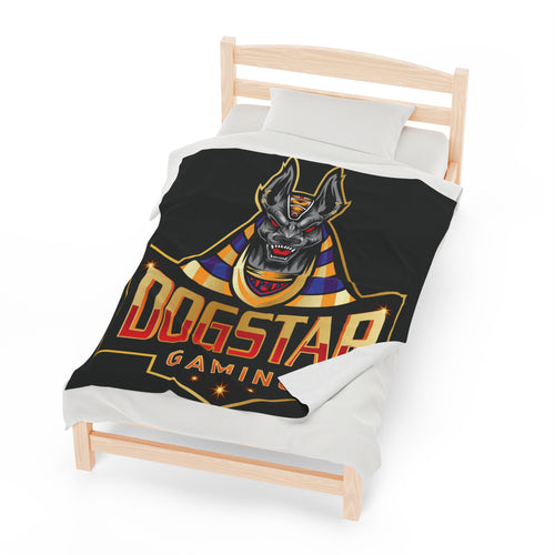 DogStar Gaming Grey Anubis Velveteen Plush Blanket