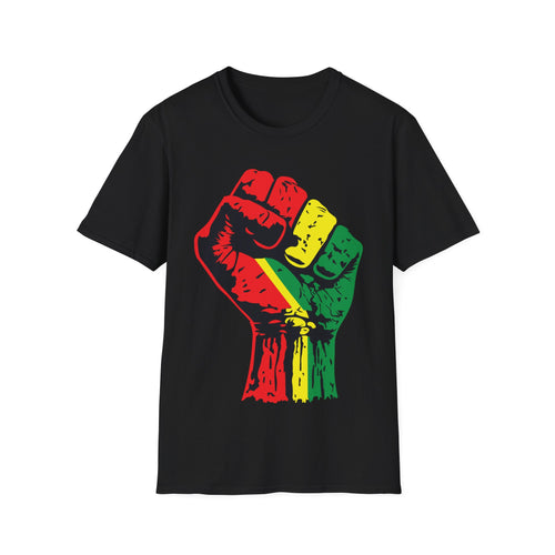 Black Power Fist Unisex Softstyle T-Shirt