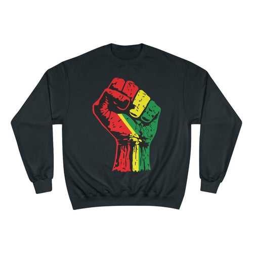 Champion Eco Crewneck Sweatshirt with Black Power Fist