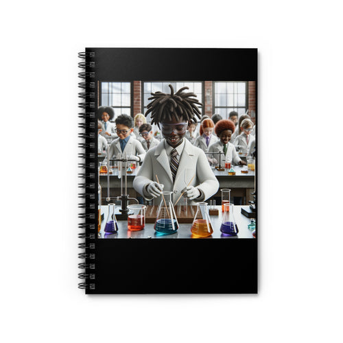 Notebook with Chemistry Lab Design