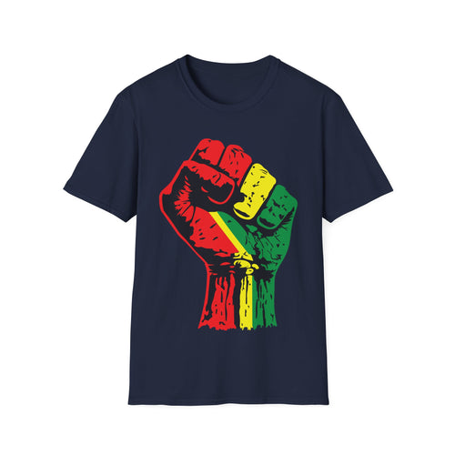 Black Power Fist Unisex Softstyle T-Shirt