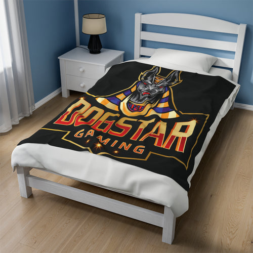 DogStar Gaming Grey Anubis Velveteen Plush Blanket