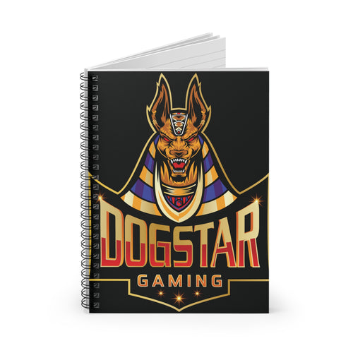 DogStar Gaming Golden Anubis Spiral Notebook - Ruled Line