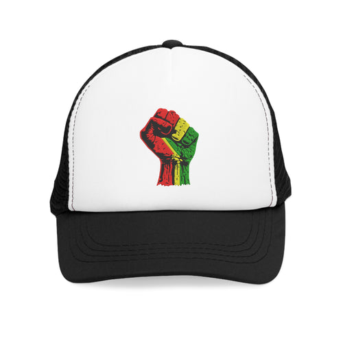 Black Power Fist  Mesh Cap