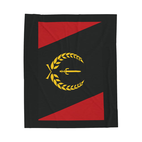 Black Heritage Flag Velveteen Plush Blanket