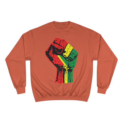 Champion Eco Crewneck Sweatshirt with Black Power Fist