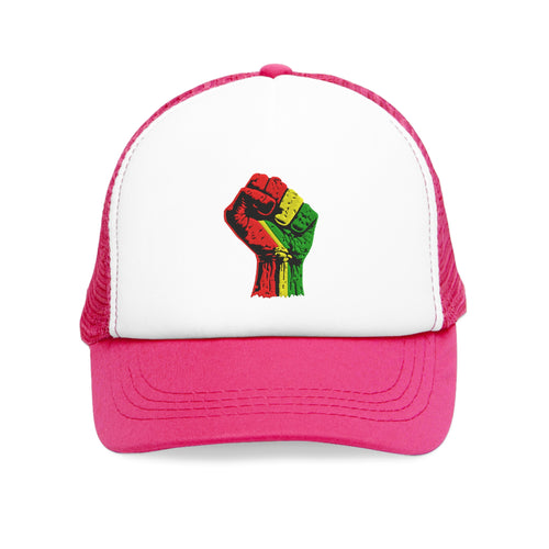 Black Power Fist  Mesh Cap