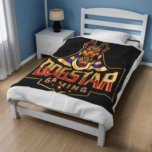 Dogstar Gaming Golden Anubis Velveteen Plush Blanket