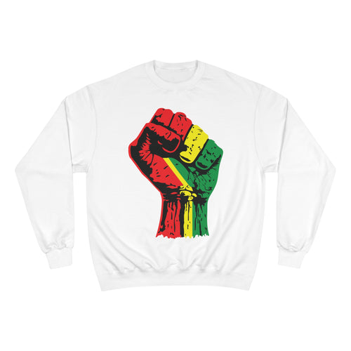 Champion Eco Crewneck Sweatshirt with Black Power Fist