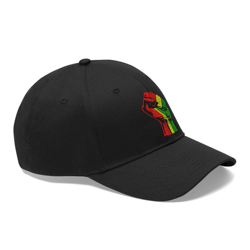 Black Power Fist Unisex Twill Hat