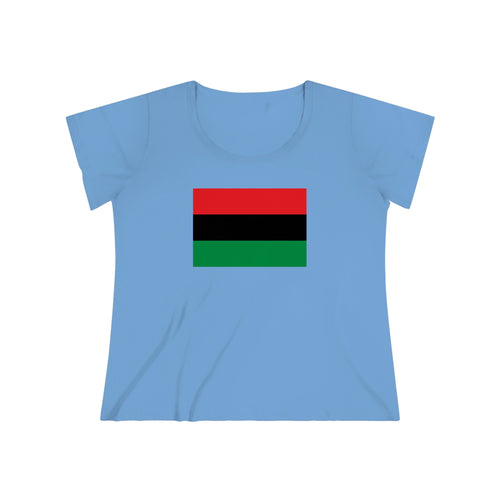 Pan African Flag Women's Curvy Tee