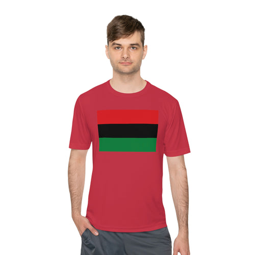 Pan African Flag Unisex Moisture Wicking Tee