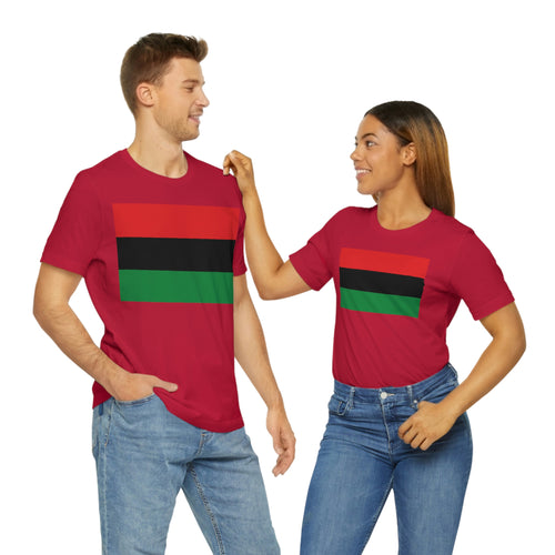 Pan African Flag Unisex Jersey Short Sleeve Tee