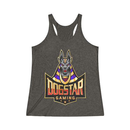 DogStar Gaming Grey Anubis Women's Tri-Blend Racerback Tank