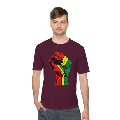 Black Power Fist Unisex Moisture Wicking Tee