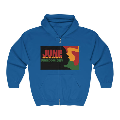 JuneTeenth Unisex Heavy Blend™ Full Zip Hooded Sweatshirt