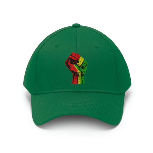 Black Power Fist Unisex Twill Hat