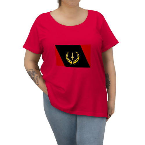 Black Heritage Flag Women's Curvy Tee