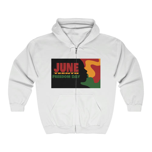 JuneTeenth Unisex Heavy Blend™ Full Zip Hooded Sweatshirt