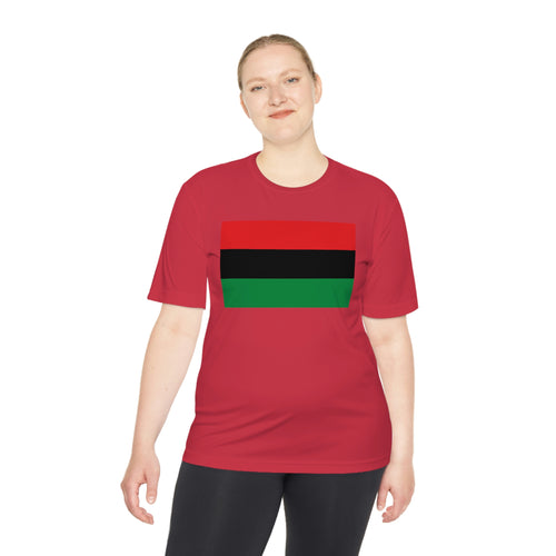 Pan African Flag Unisex Moisture Wicking Tee