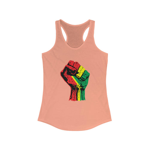 Black Power Fist Women's Ideal Racerback Tank