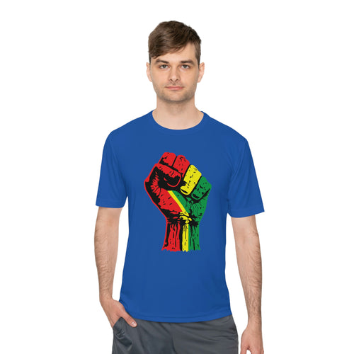 Black Power Fist Unisex Moisture Wicking Tee