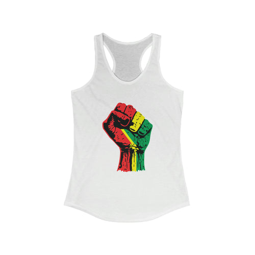 Black Power Fist Women's Ideal Racerback Tank