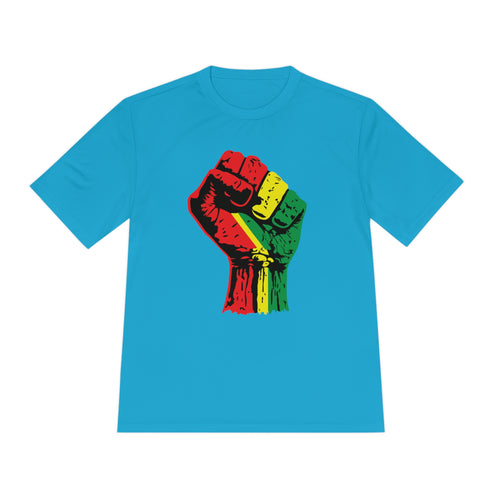 Black Power Fist Unisex Moisture Wicking Tee